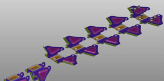 Progressive die developed blank and trim line development