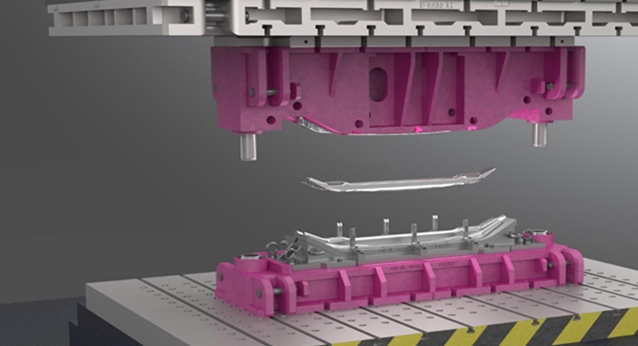 Novel Hot Stamping Lines Tooling for 6xxx 7xxx Aluminum