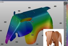 From Plywood to Sheet Metal: Reinterpretation of a Design Icon in Tribute to Charles and Ray Eames.