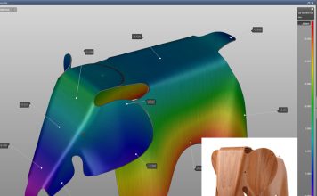 From Plywood to Sheet Metal: Reinterpretation of a Design Icon in Tribute to Charles and Ray Eames.